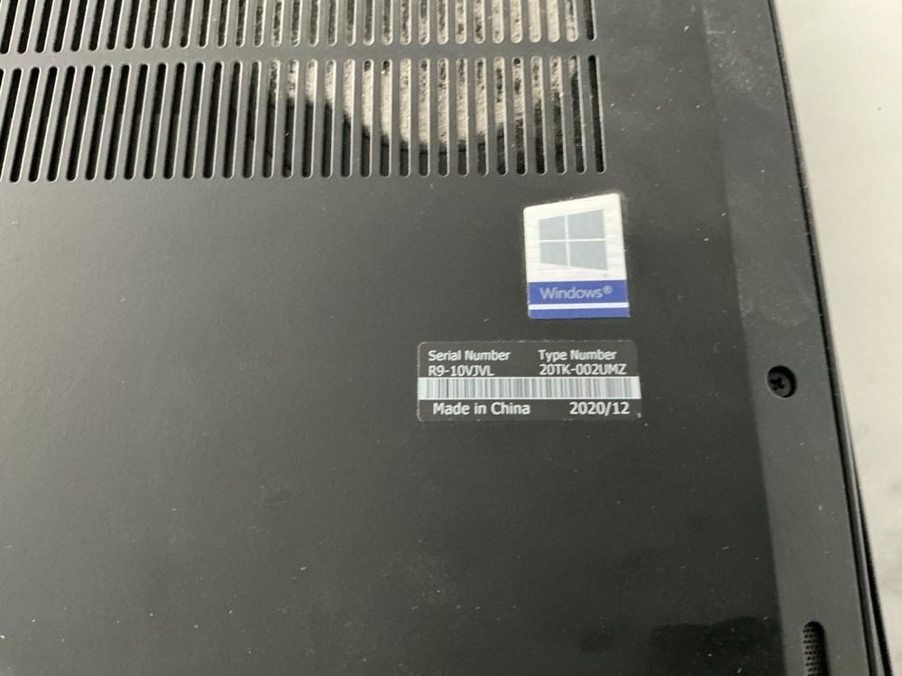 2020 Lenovo ThinkPad X1 Extreme Gen 3 Laptop (2x)