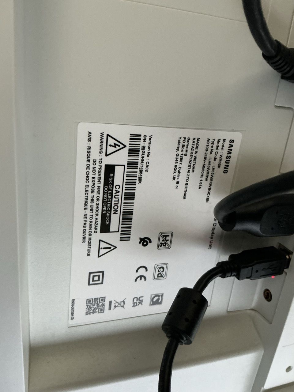 Samsung Flip pro WM65R Touchscreen color display unit