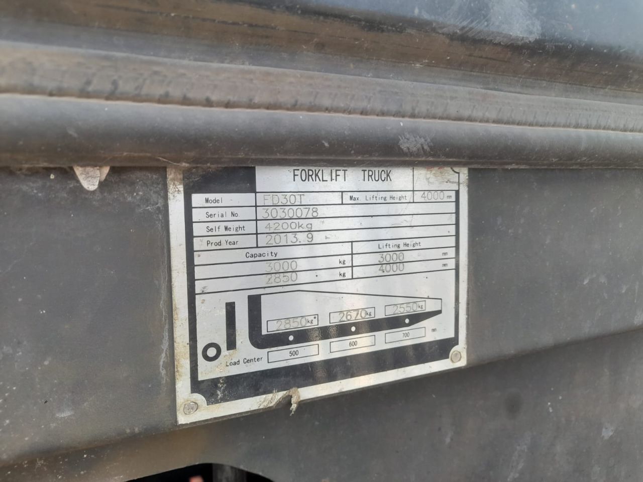 Diesel heftruck motor defect!