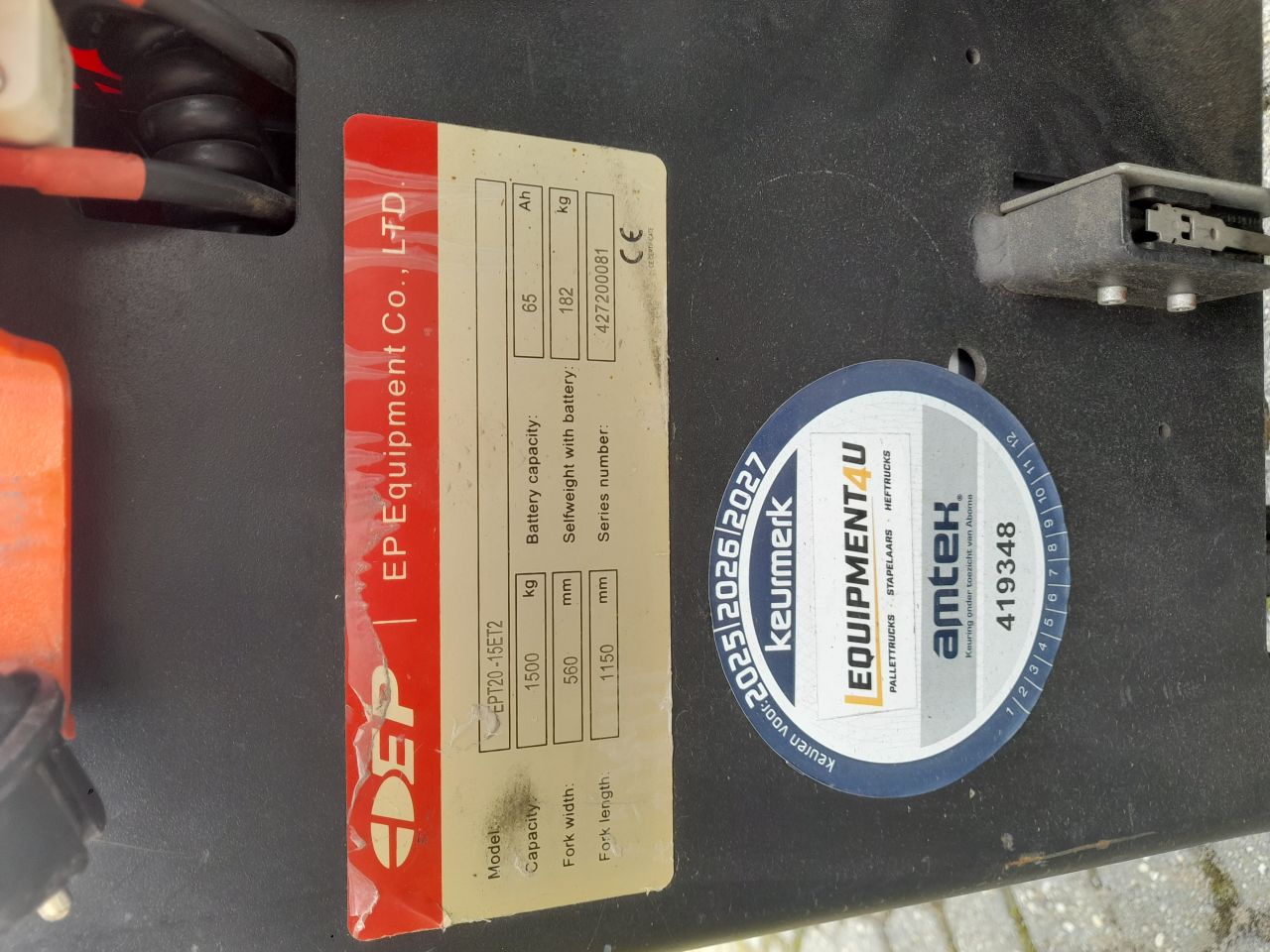 Elektrische palletwagen EPT20-15ET2
