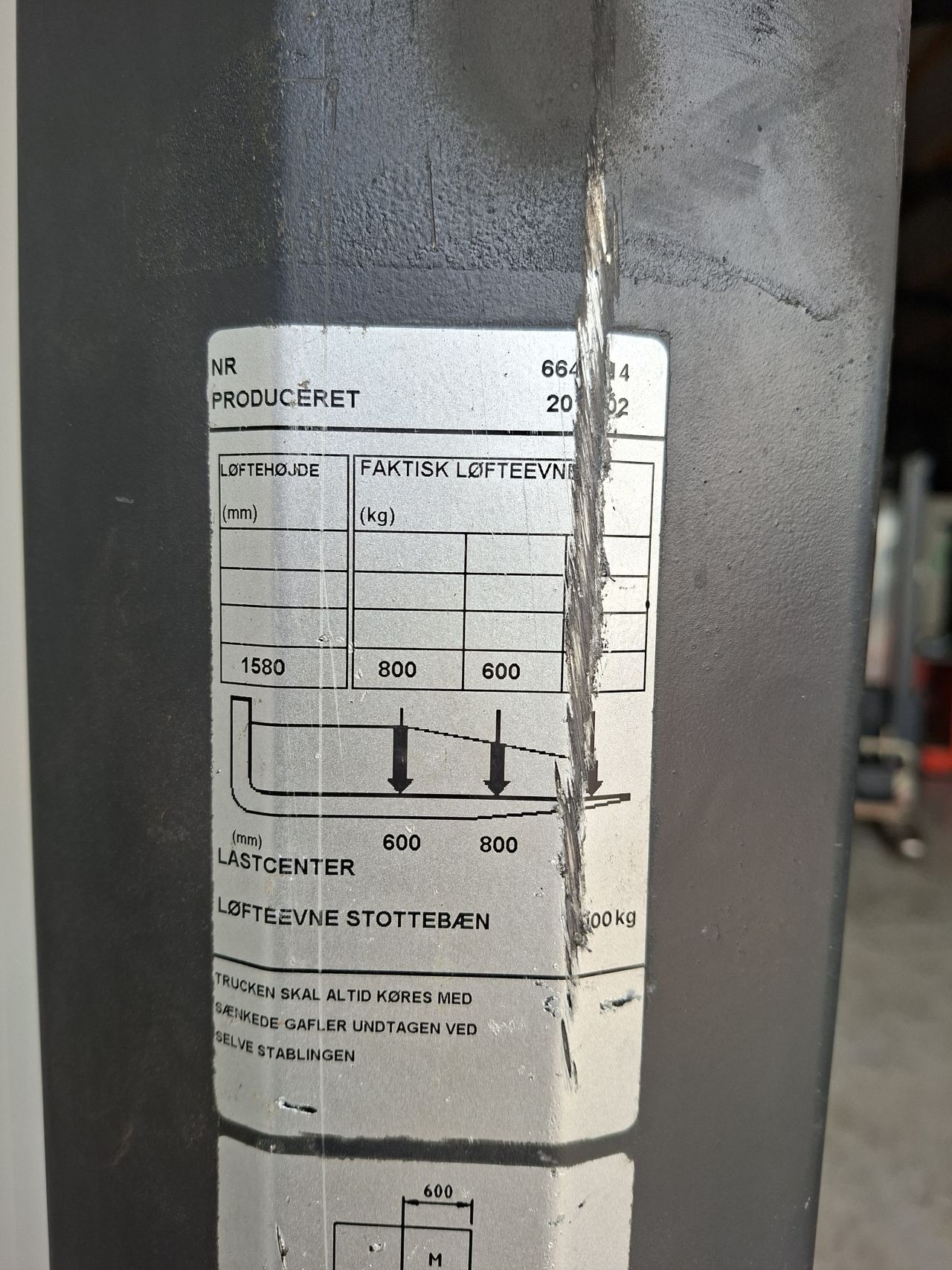 Toyota SWE080L 158cm palletwagen / stapelaar 2019 1048 uur