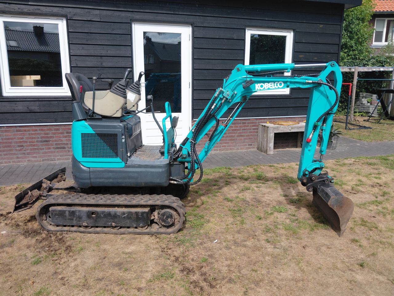 Minigraver Kobelco SK09SR / Minikraan / Graafmachine