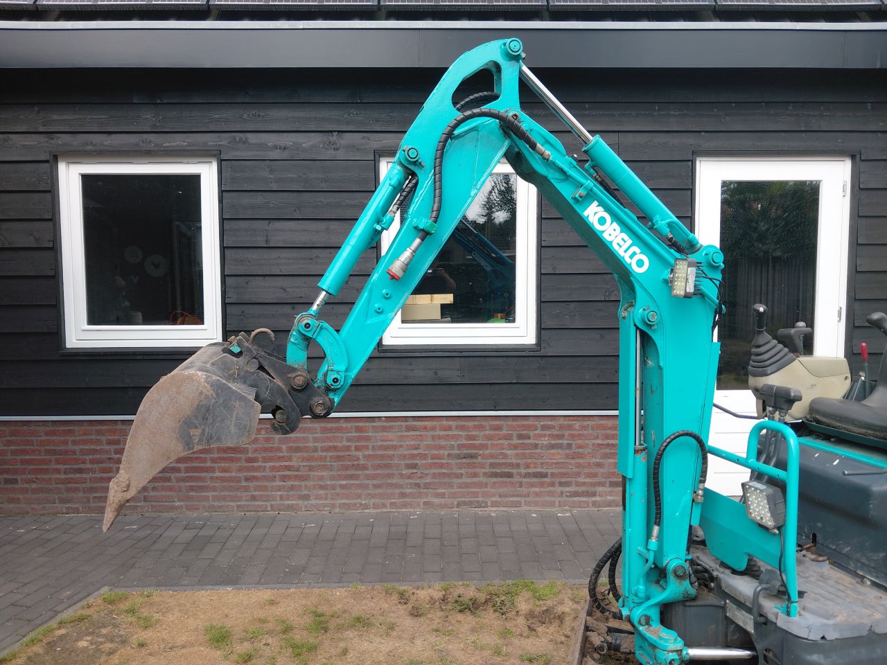Minigraver Kobelco SK09SR / Minikraan / Graafmachine