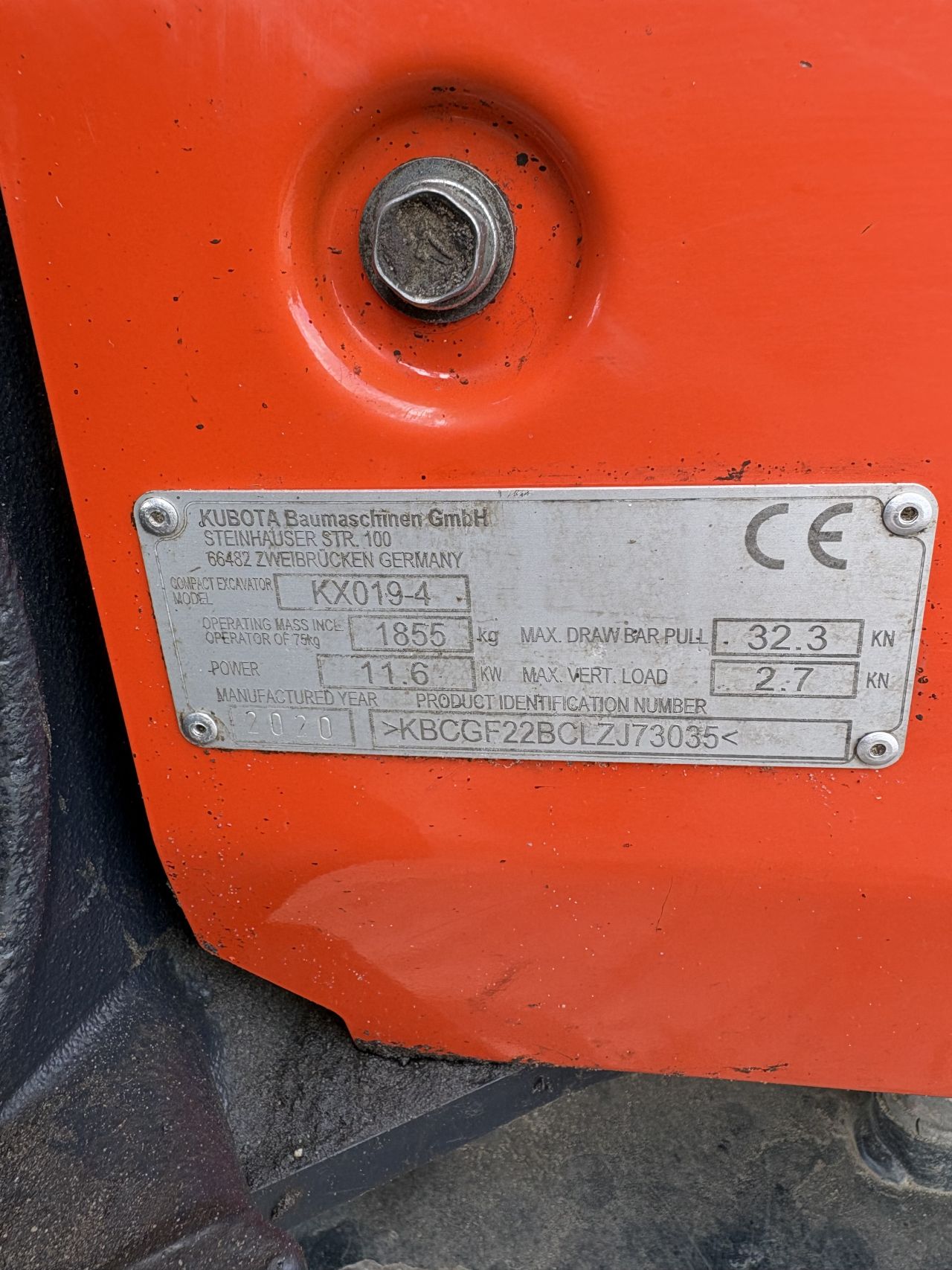 Kubota kx019-4