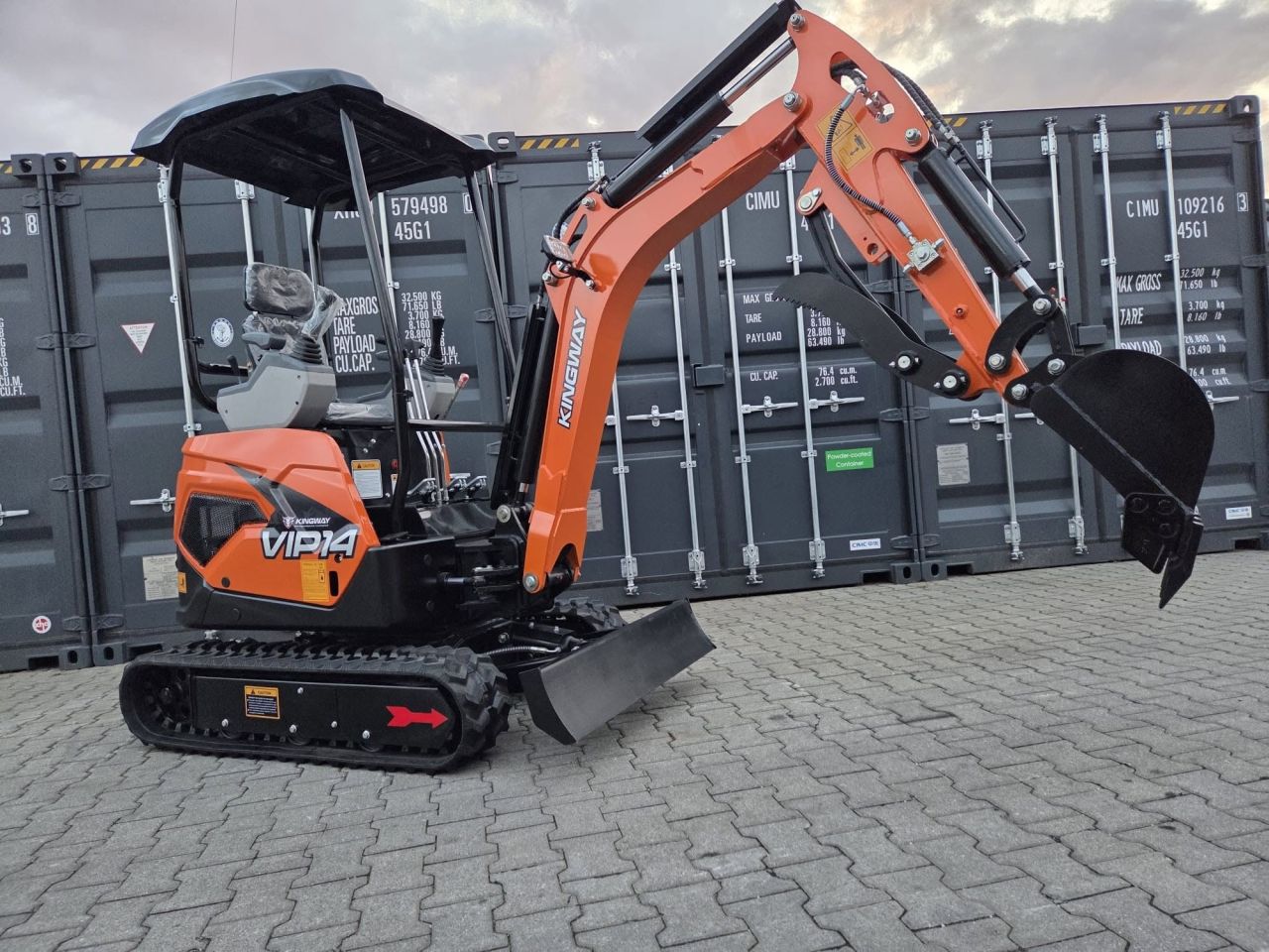 Kingway VIP 14, Minibagger mit Knickarm, Lieferung inkl, Ölkühle
