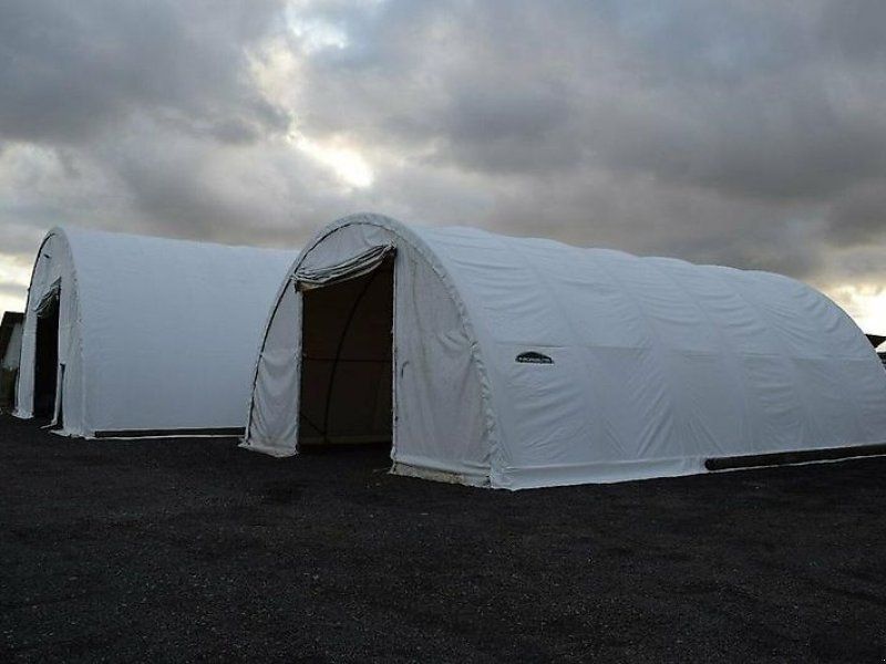 Unterstand Lager Halle Rundbogenhalle Industriezelt 12,2x30m
