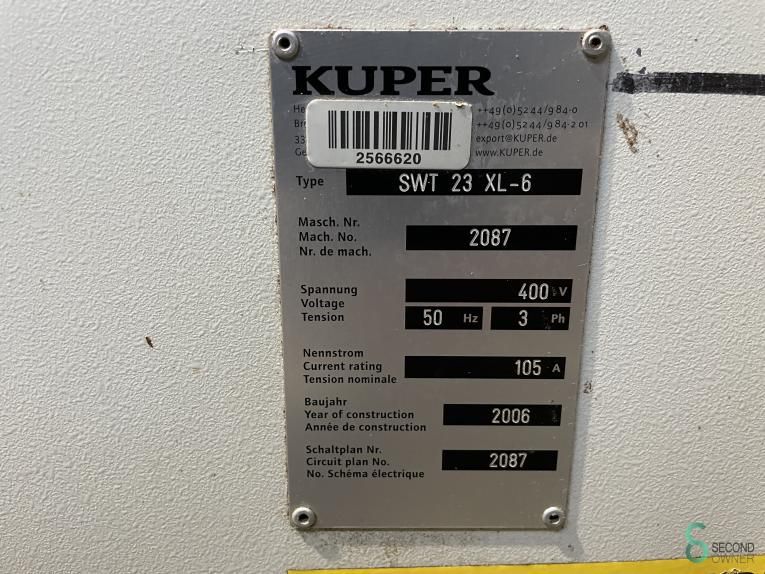 Vierzijdige schaafmachines Kuper SWT 23 XL-6 2006