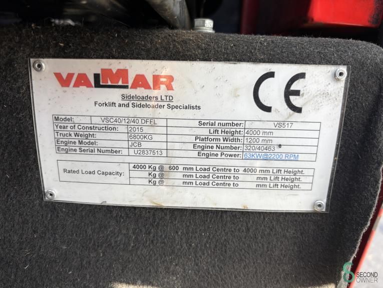 Seitenlader Diesel Valmar VSC40/12/40 DFFL 2015