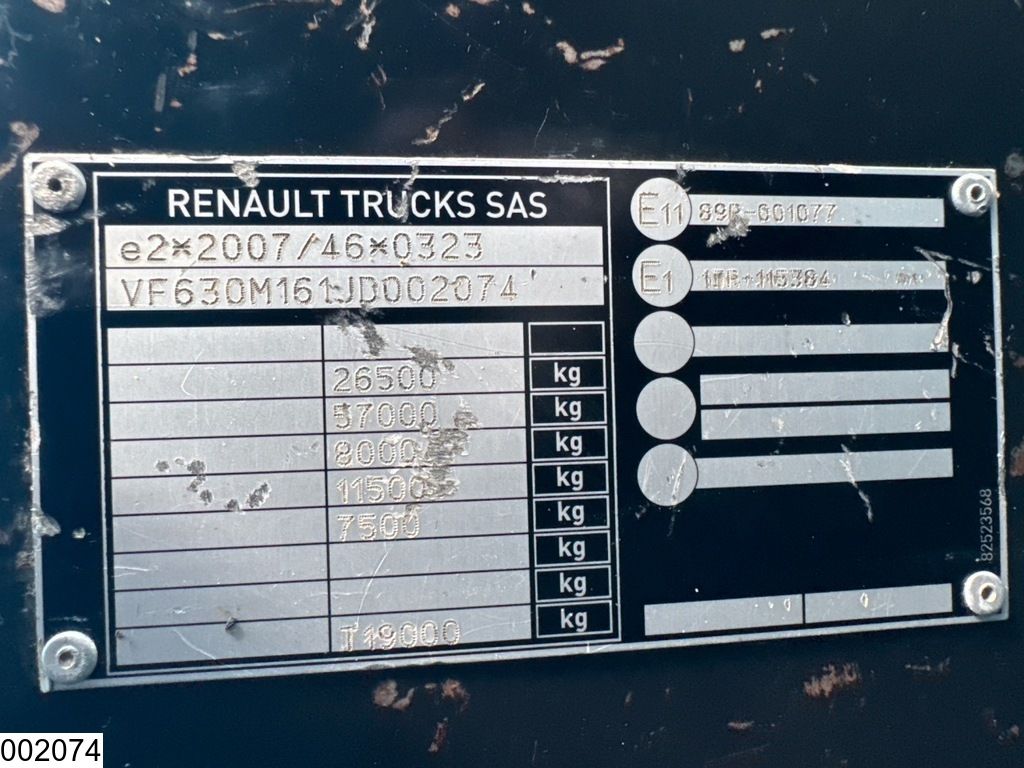 Renault C 380 6x2, EURO 6, Palfinger, Remote