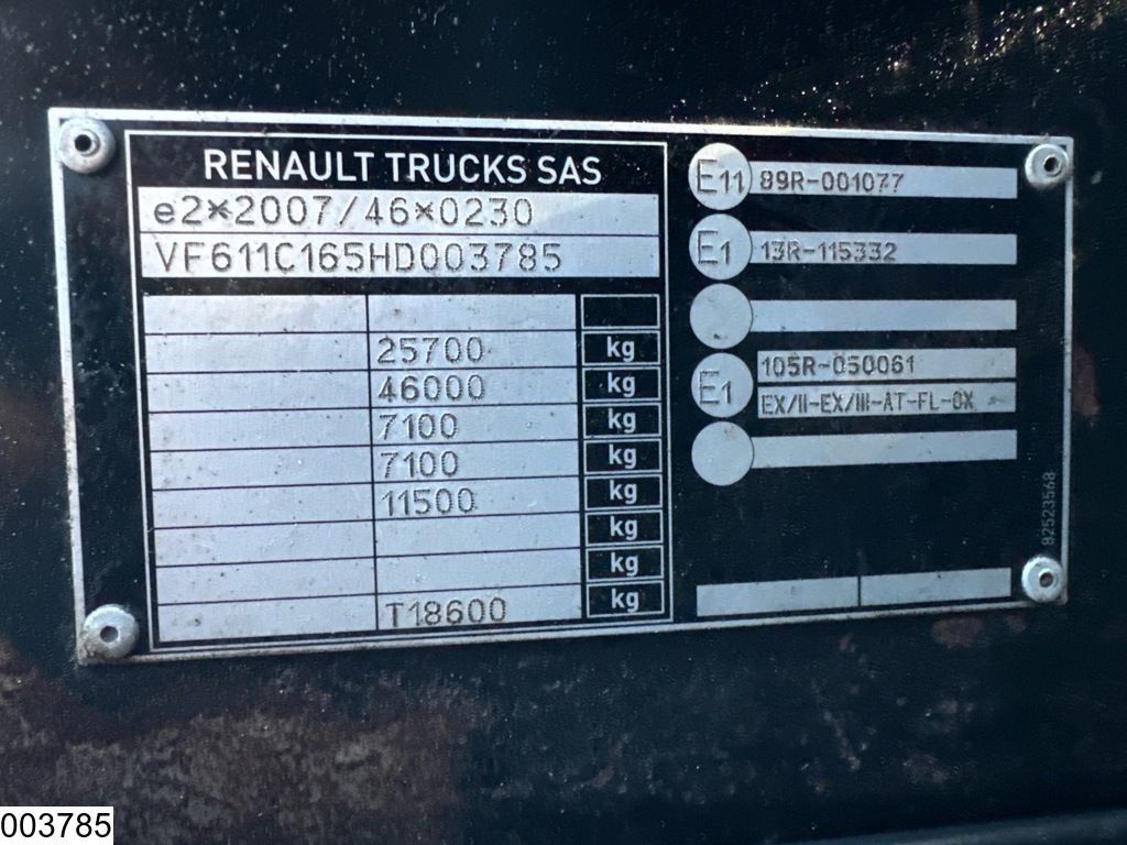 Renault T 460 6x2, EURO 6, ADR, PTO, Hydraulic