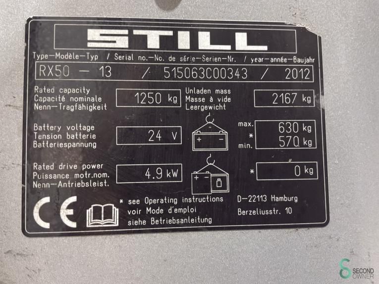 Gabelstapler Elektrisch Still RX50-13 2012