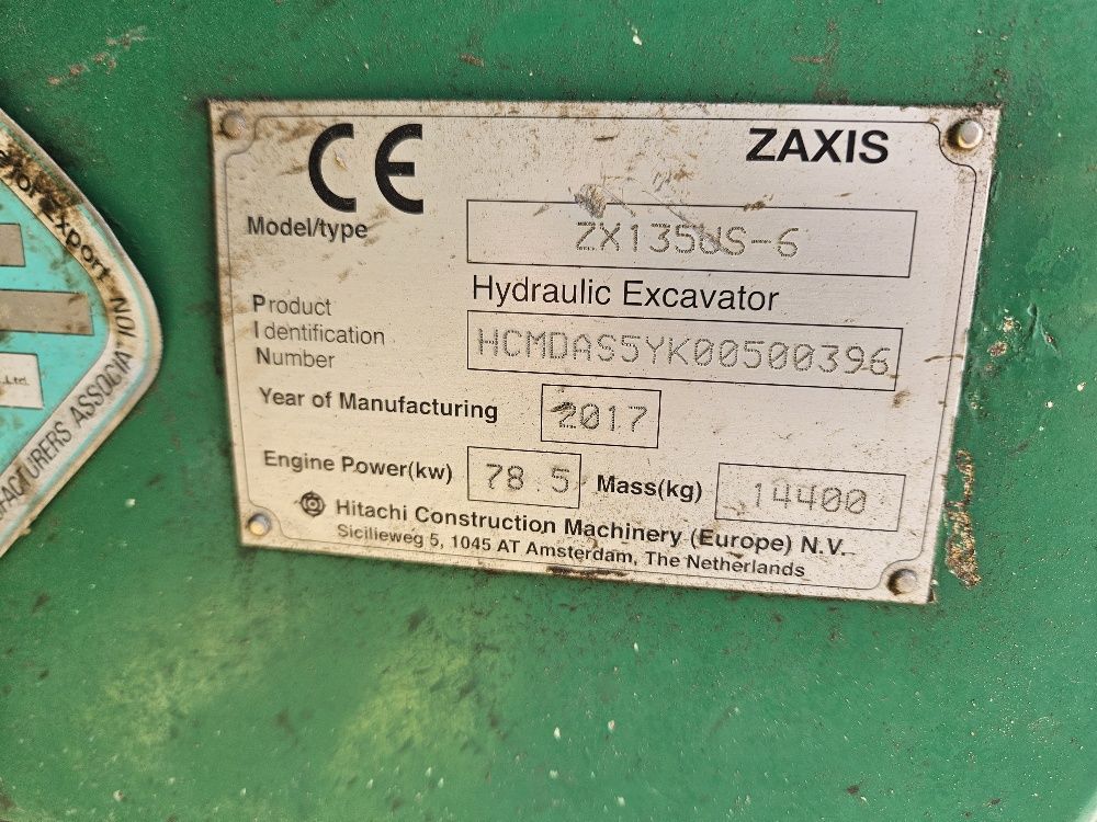 Hitachi ZX135US-6