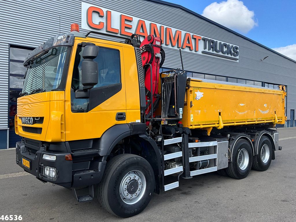 Iveco Trakker AD380T41W 6x6 Palfinger 15 Tonmeter Z-kraan Just 225.390 km!