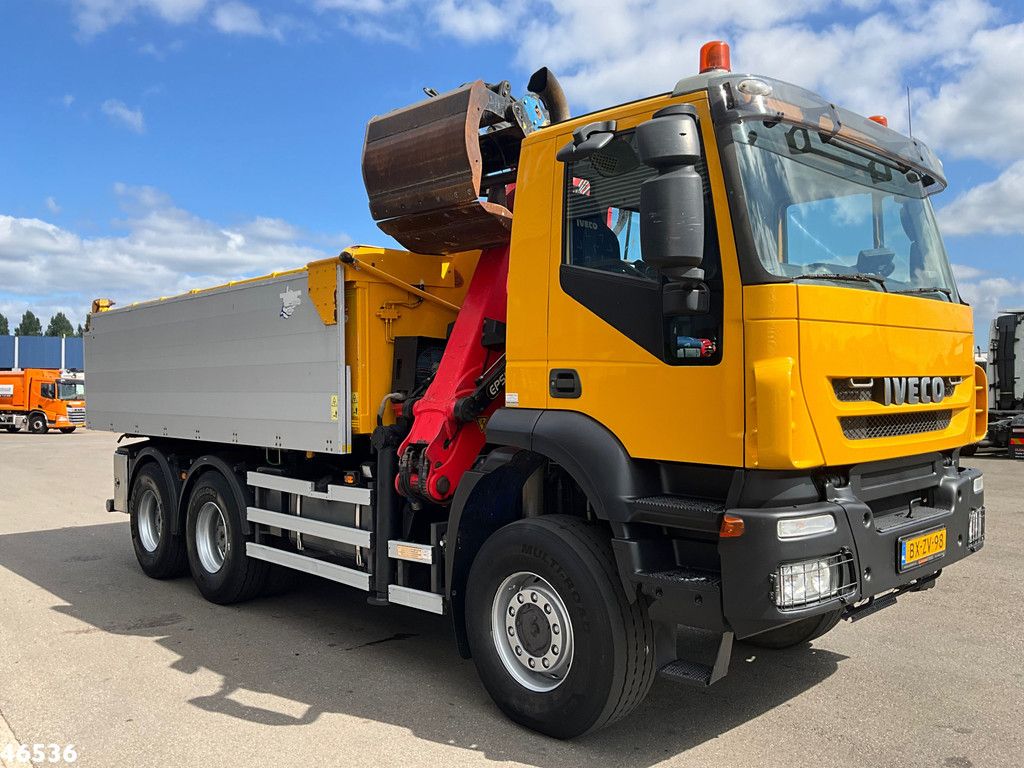 Iveco Trakker AD380T41W 6x6 Palfinger 15 Tonmeter Z-kraan Just 225.390 km!