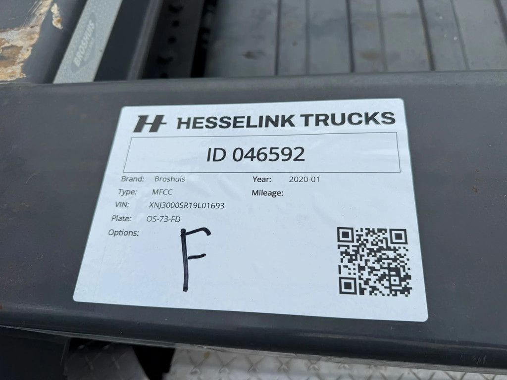 Broshuis MFCC MFCC 2x20 40 45FT Liftas LED NL Trailer APK/TUV 01-2027