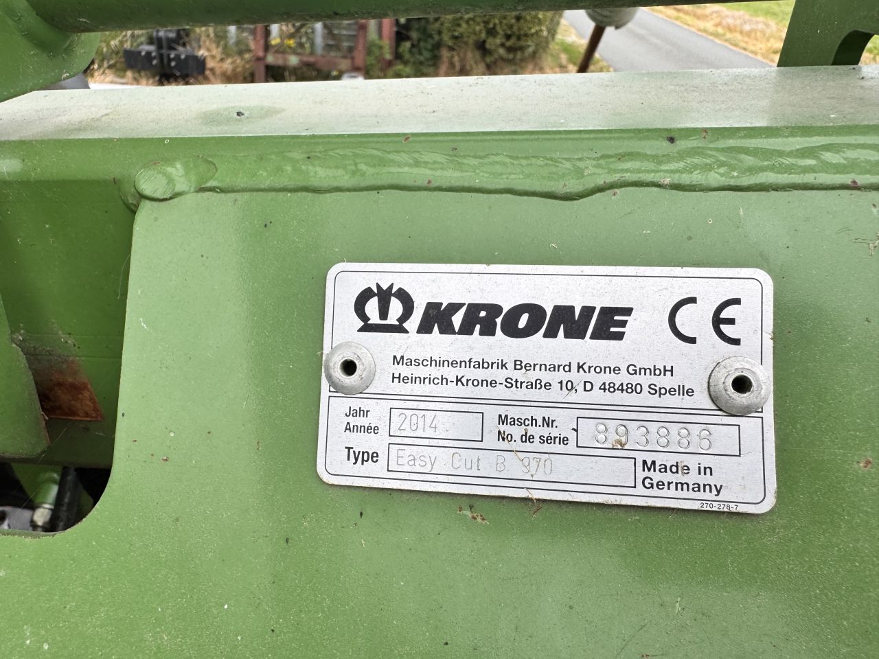 Krone Easycut B970 vlindermaaier schijvenmaaier