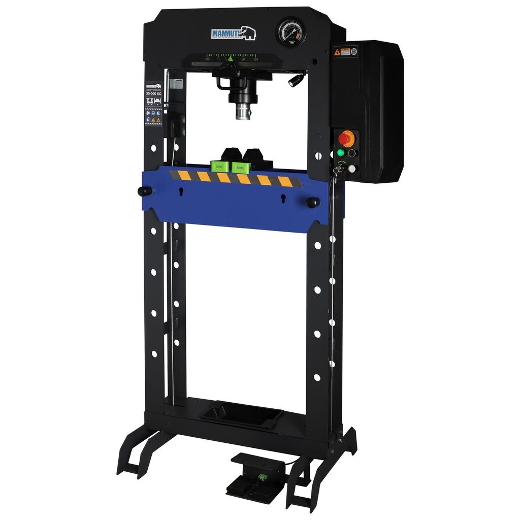 Mammuth werkplaatspers 30 ton elektrisch