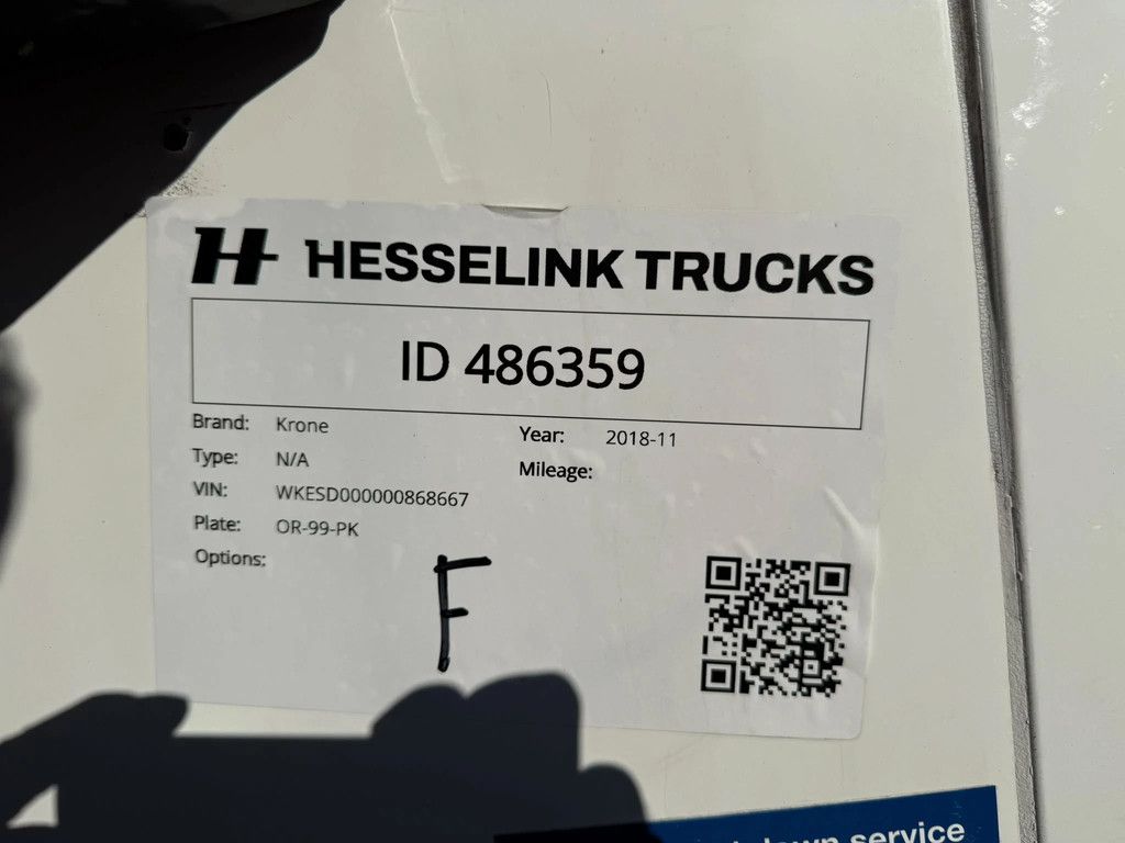 Krone SD Thermo King SLXi 300 -29 +29 NL Trailer APK/TUV 24-10-2026