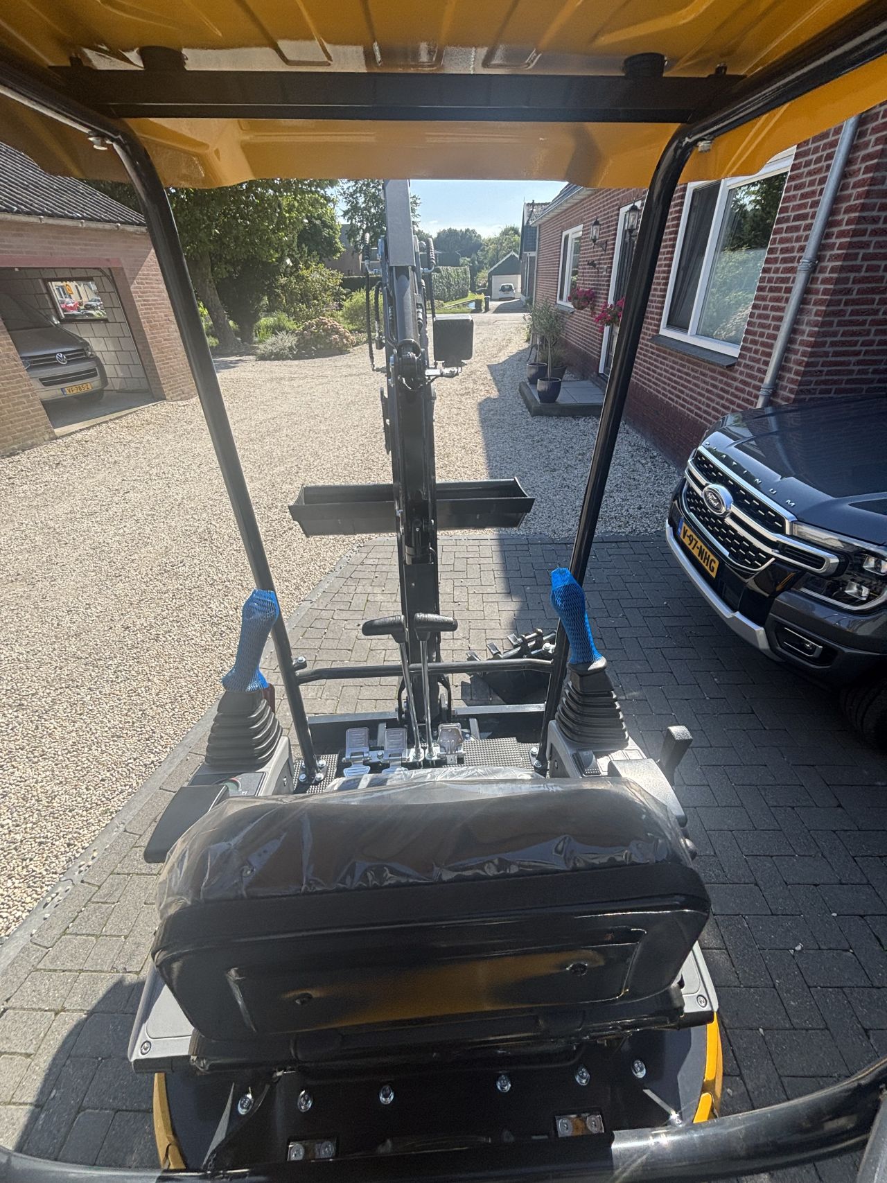 Minigraver, graafmachine driecilinder diesel