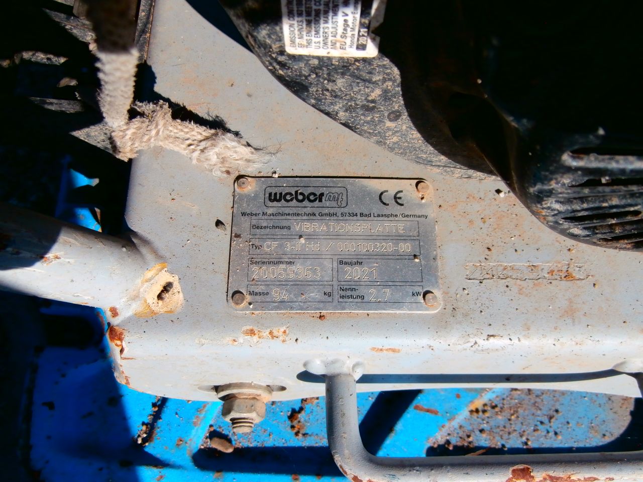 Weber diesel 6 T €1100,00 Wacker Neuson W 200 €750 ,Weber benzin