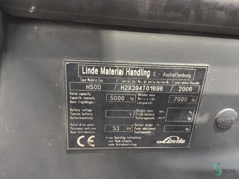 Gabelstapler Diesel Linde H 50 D (394) 2006
