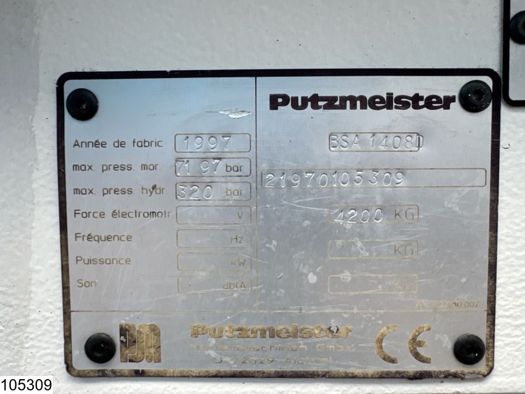 Putzmeister BSA 1408D Putzmeister BSA 1408D