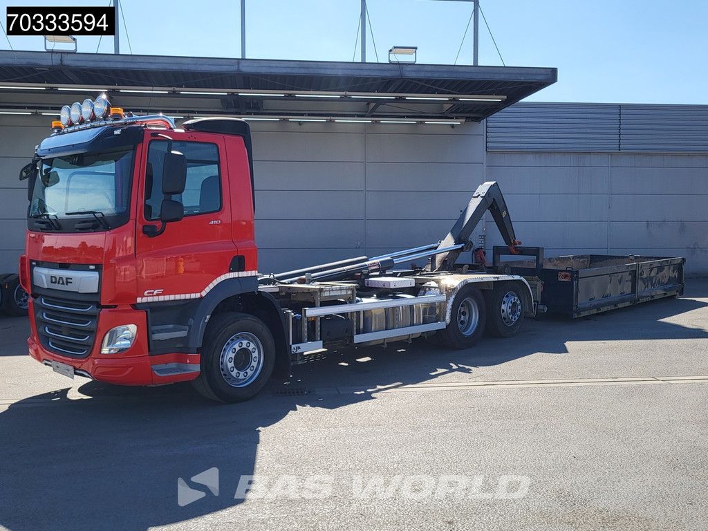 DAF CF CF 410 6X2 AJK HL20-6180 containersystem Day cab Lift+steering axle Euro 6