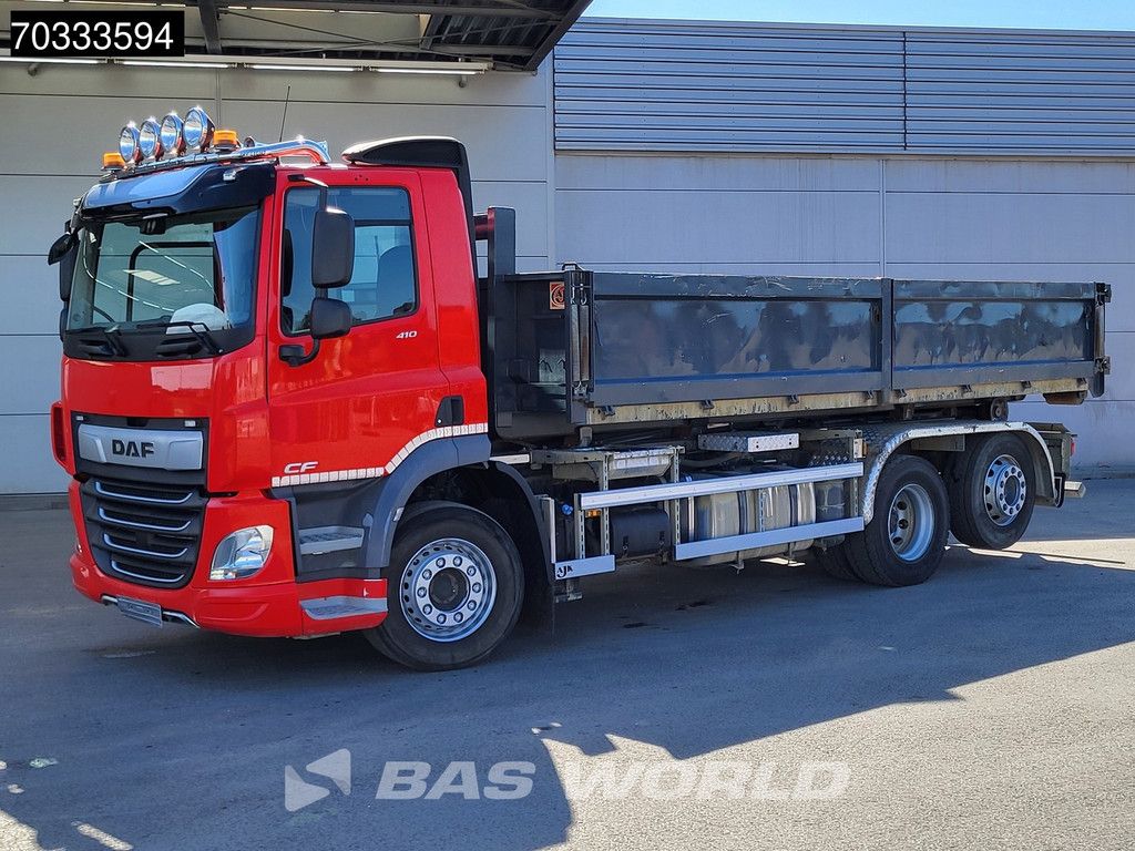 DAF CF CF 410 6X2 AJK HL20-6180 containersystem Day cab Lift+steering axle Euro 6