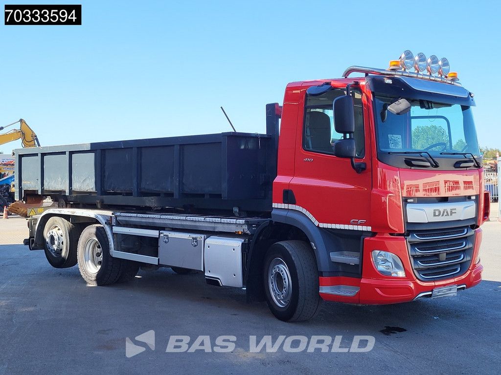 DAF CF CF 410 6X2 AJK HL20-6180 containersystem Day cab Lift+steering axle Euro 6