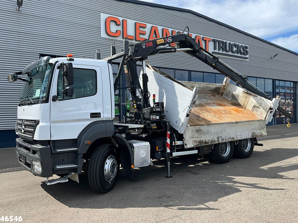 Mercedes-Benz Axor 2636 6x4 Manual Full steel Hiab 14 Tonmeter laadkraan