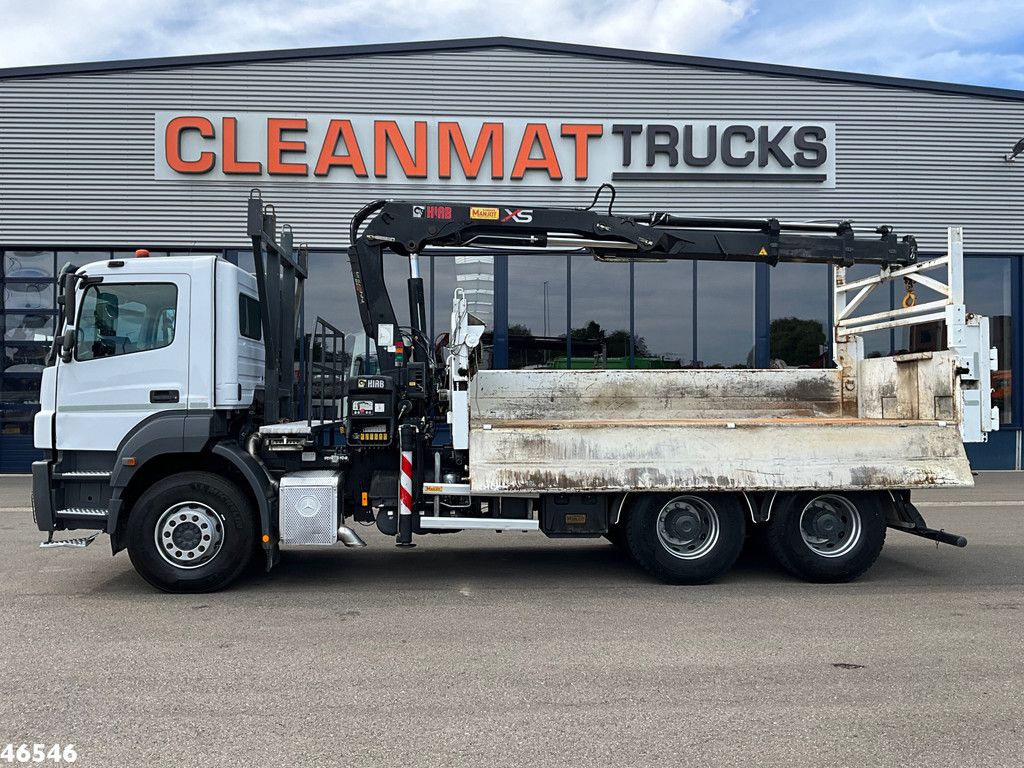 Mercedes-Benz Axor 2636 6x4 Manual Full steel Hiab 14 Tonmeter laadkraan
