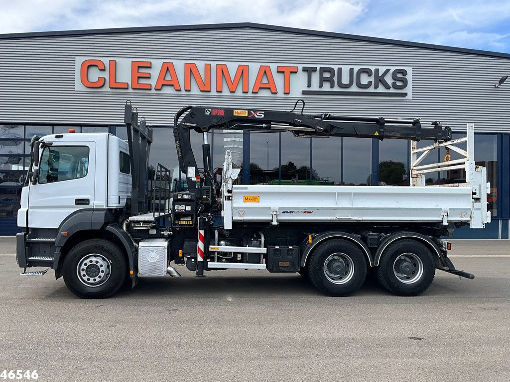 Mercedes-Benz Axor 2636 6x4 Manual Full steel Hiab 14 Tonmeter laadkraan