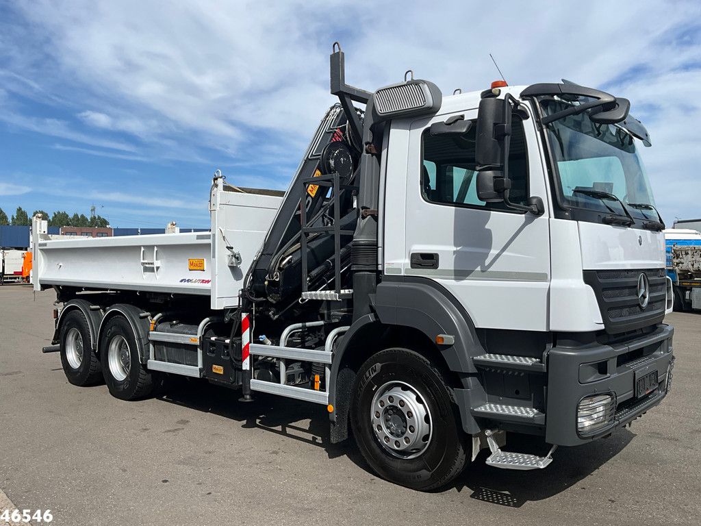 Mercedes-Benz Axor 2636 6x4 Manual Full steel Hiab 14 Tonmeter laadkraan