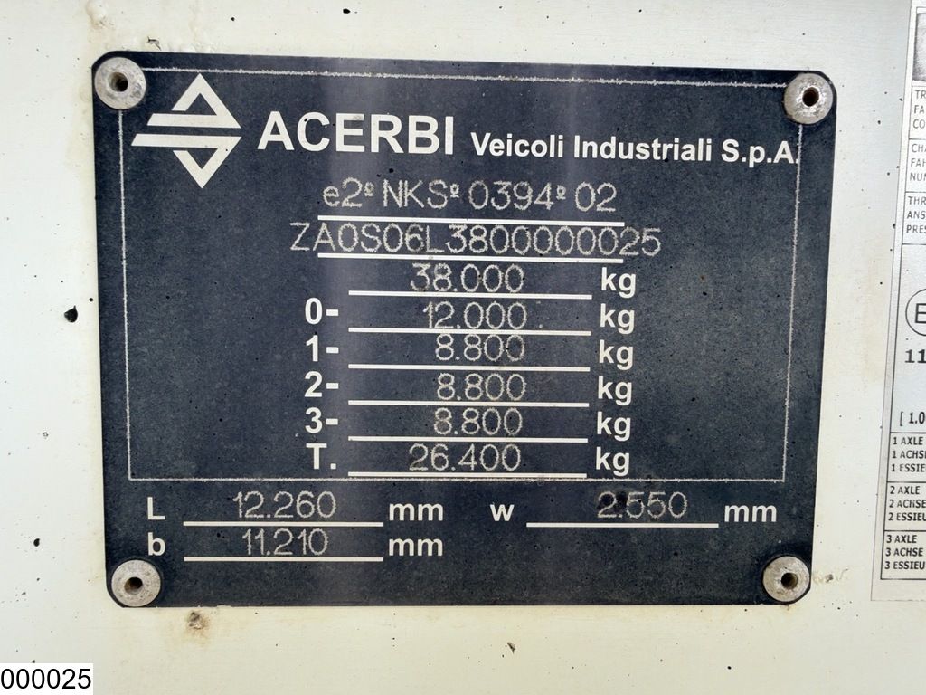 Acerbi Fuel 43.929 liter, 9 Comp