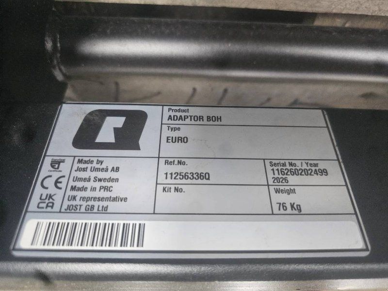 Quicke adapter CLAAS SCORPION til EURO