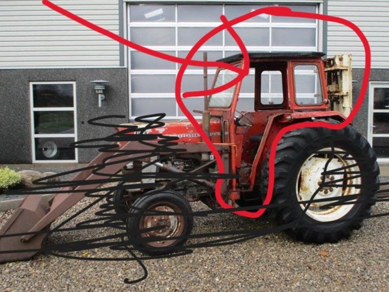 Massey Ferguson Sekura Kabine Kabine / Styrtbøjle som er afmonteret fra 165