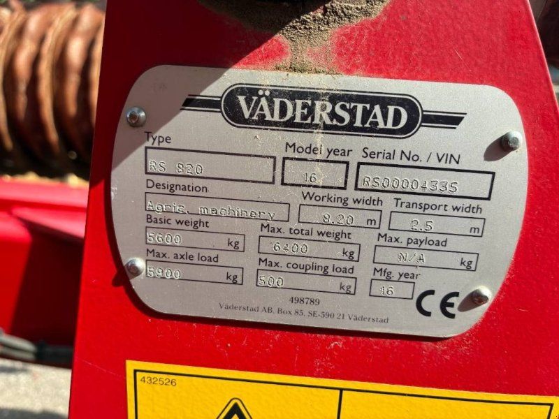 Väderstad Rius 820