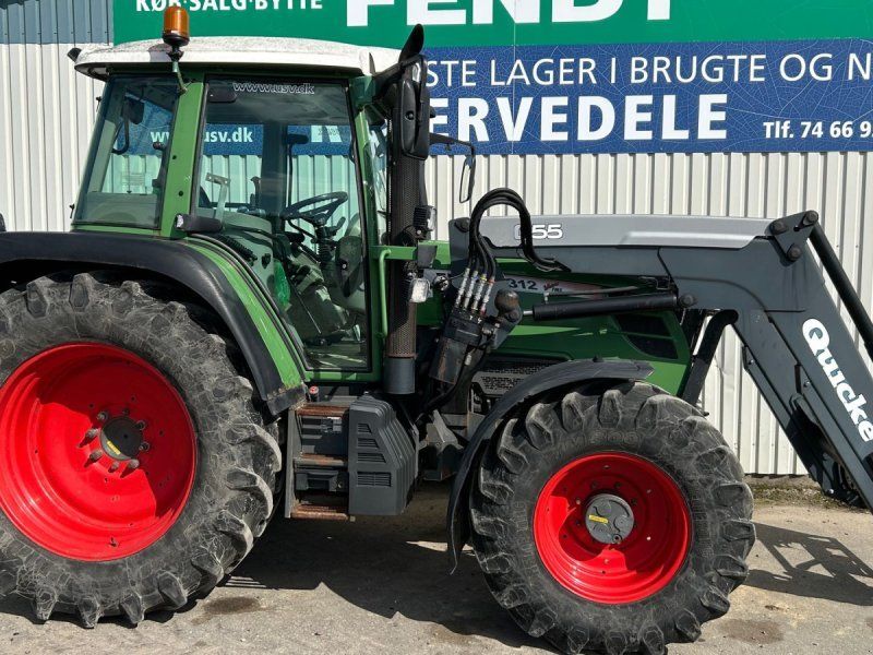 Fendt 312 Vario TMS Med Ålø Q55 Frontlæsser
