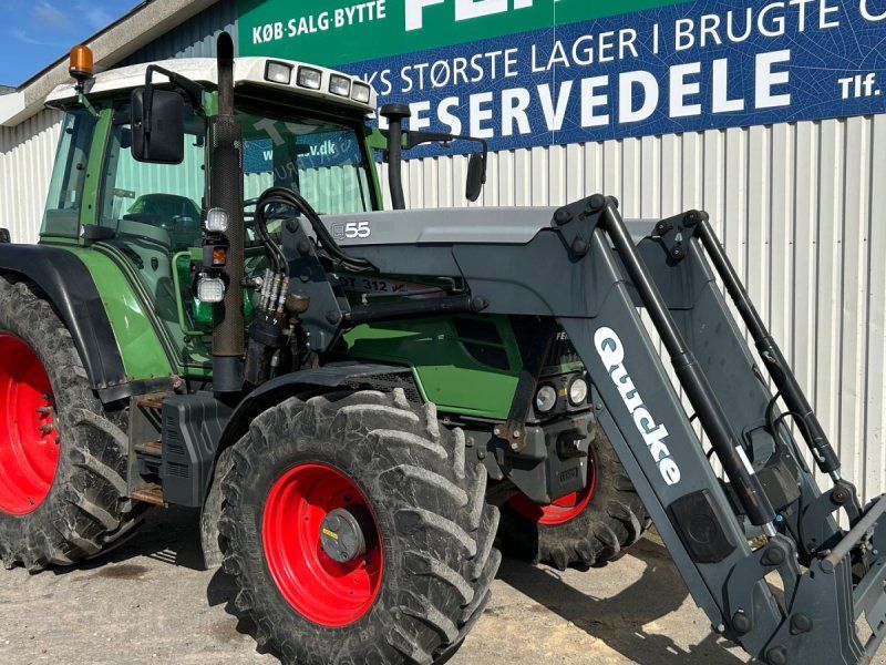 Fendt 312 Vario TMS Med Ålø Q55 Frontlæsser