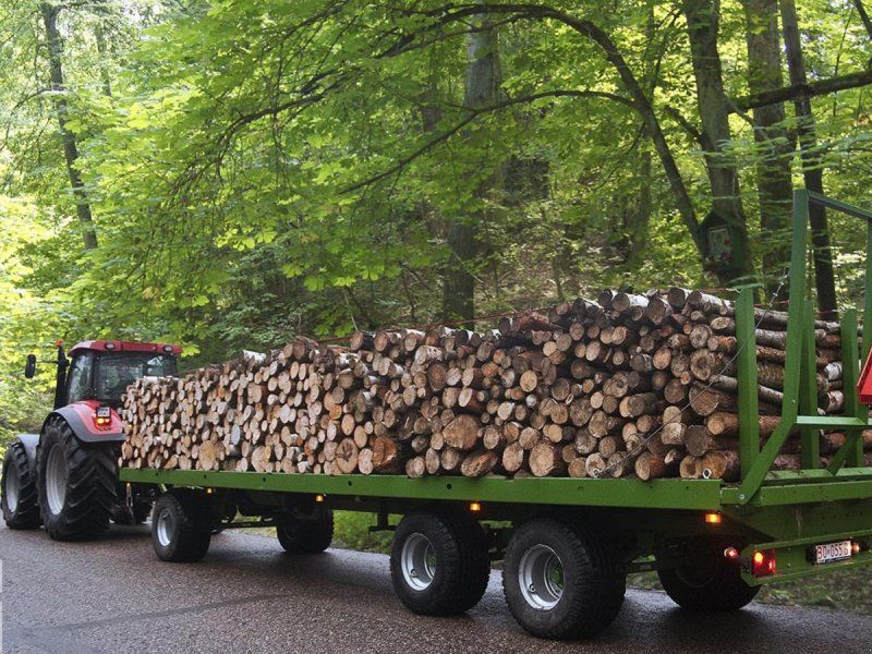 Pronar T026KM Balle-Skovvogn-Kan fås hydr.sider