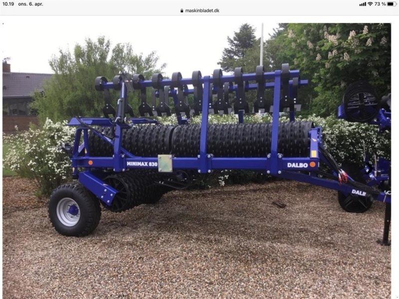 Dalbo Minimax 830 med 55 cm ringe og hydraulisk lamelplanke på.