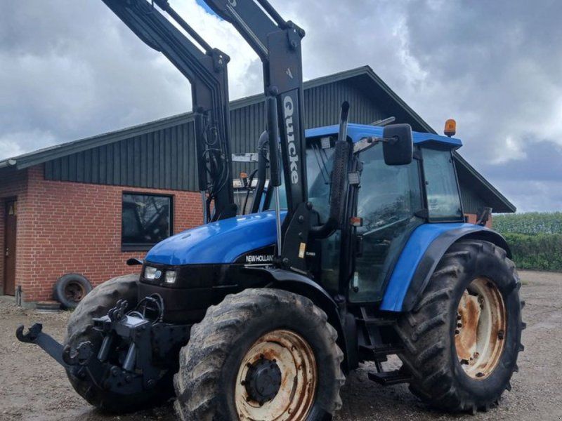 New Holland TS 115 Turbo med frontlæsser,Frontlift,front pto