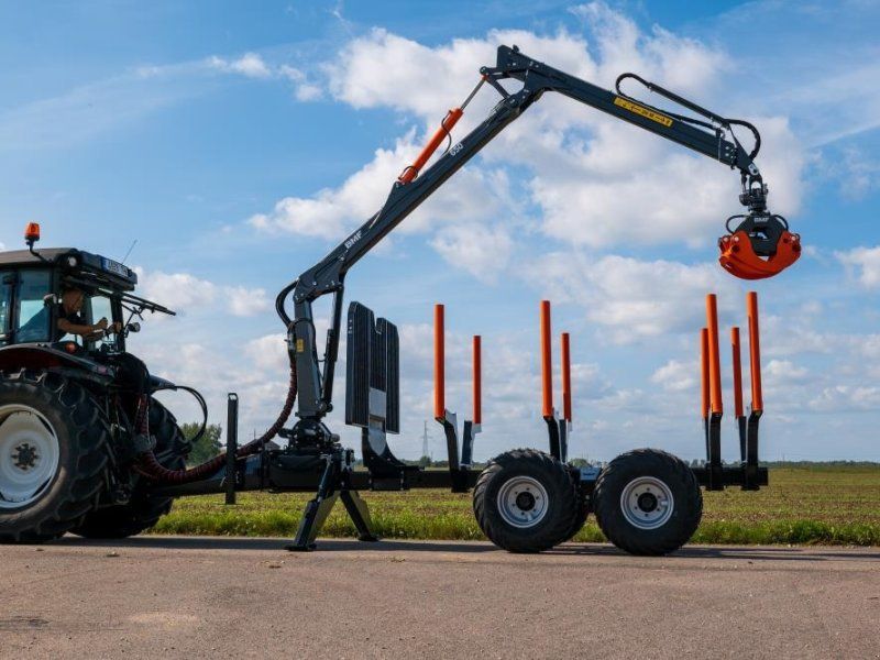 BMF 8 tons skovvogn med 6,5 m. kran