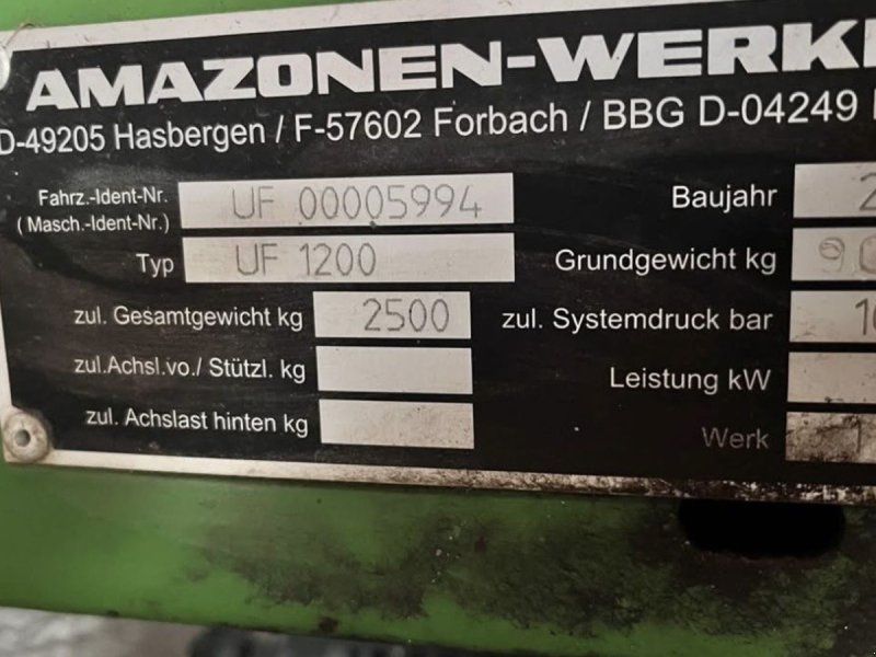 Amazone UF 1200