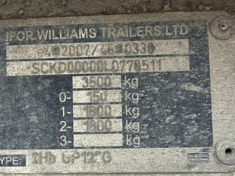 Ifor Williams GP126G 2Hb GP126G