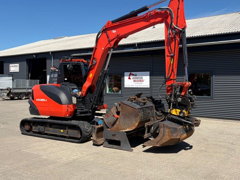 Kubota KX085-5 Engcon DC2-styring Engcon MIG-joysticks (Engcons mest