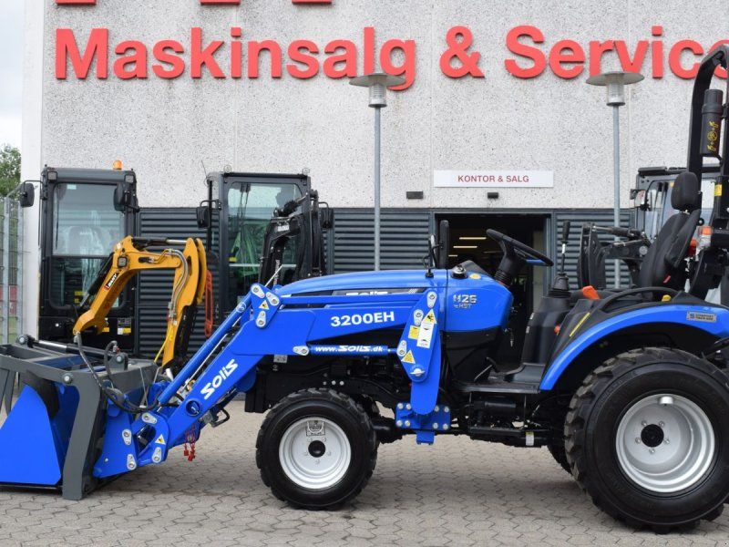 Solis H26 HST Industri dæk, frontlæsser, siloklo, std.skovl, pallegaff