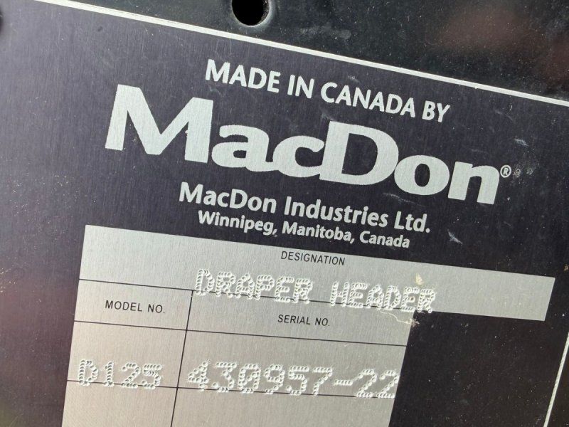 MacDon D125 skærebord som ny.