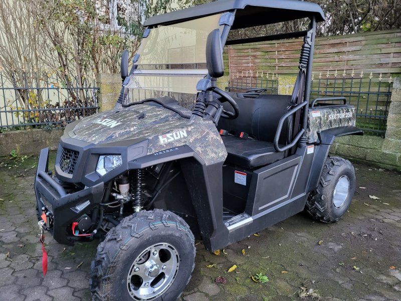 Hisun Sector 250 + Dach + Frontscheibe + Seilwinde Camouflage UTV