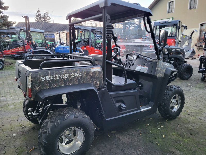 Hisun Sector 250 + Dach + Frontscheibe + Seilwinde Camouflage UTV